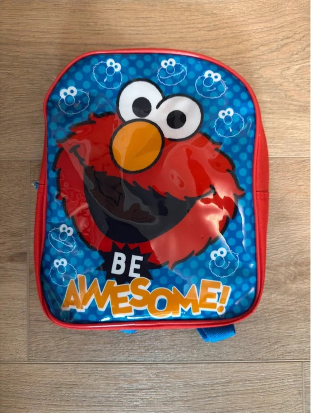 Sesame Street Elmo Toddler Backpack Red Blue Preschool Kids Book Bag 2024